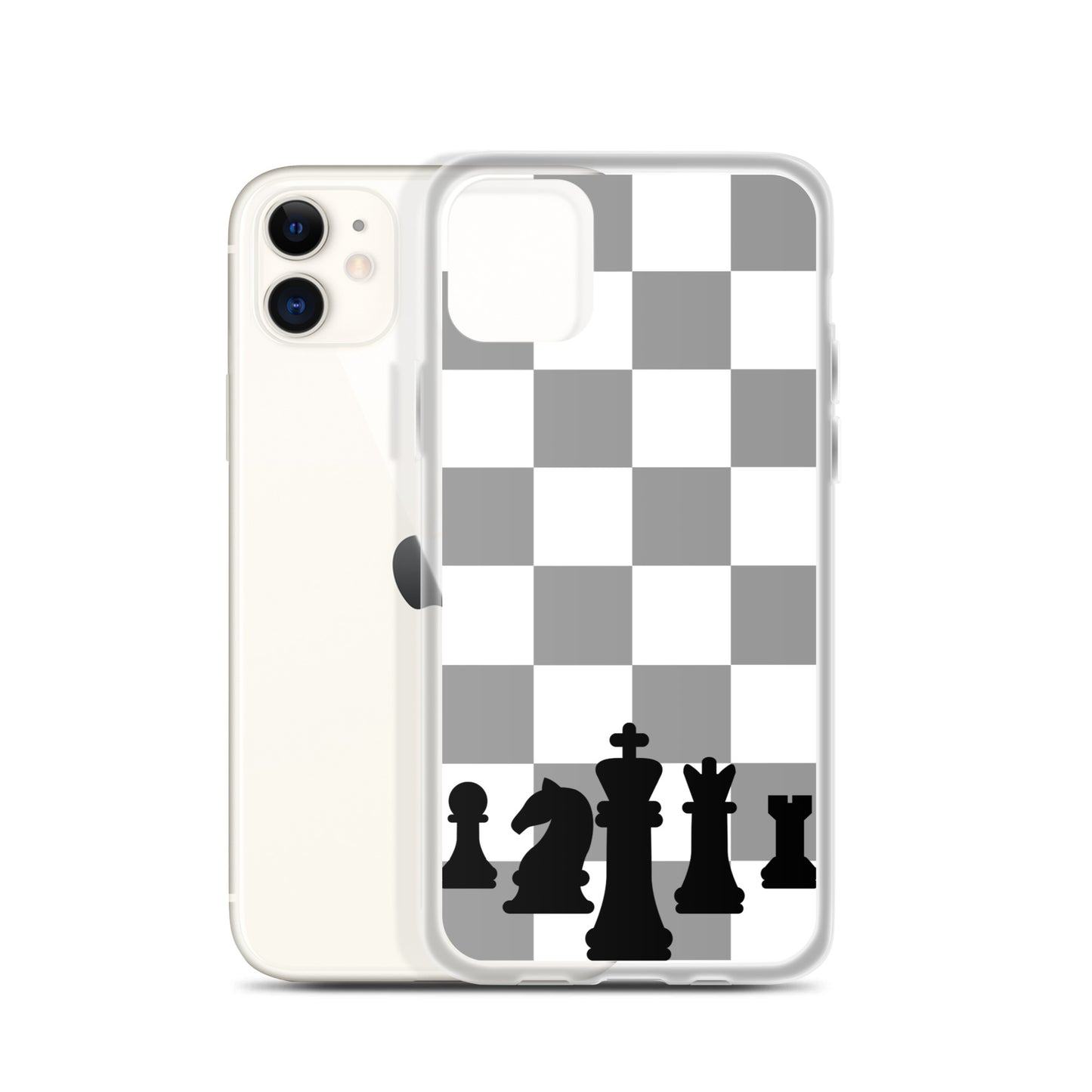 Chess Board with Pieces - Clear Case for iPhone®