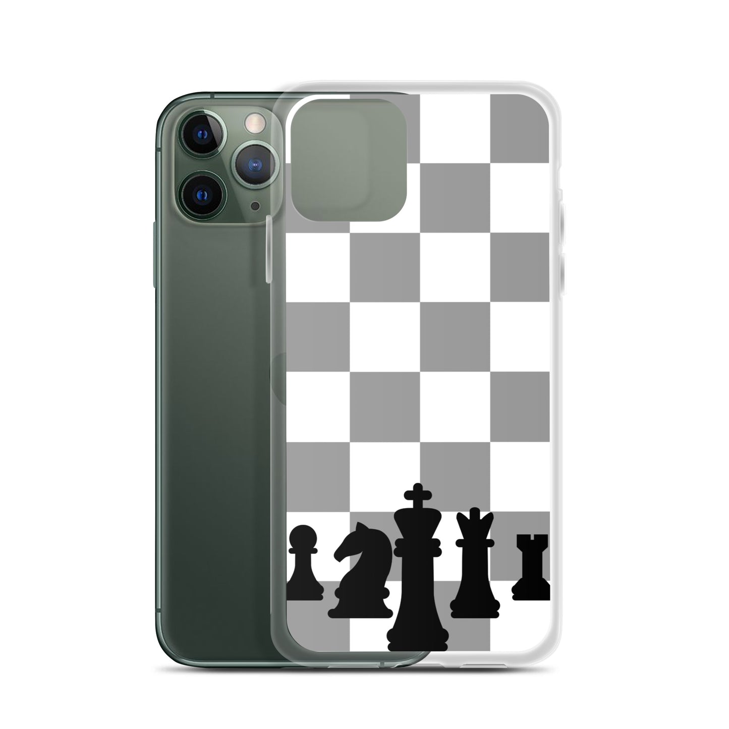 Chess Board with Pieces - Clear Case for iPhone®