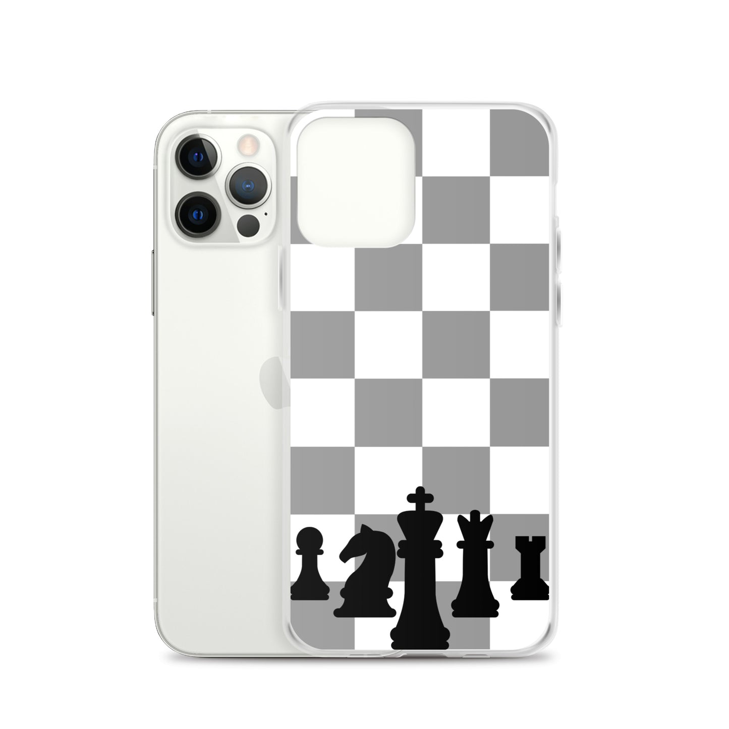 Chess Board with Pieces - Clear Case for iPhone®