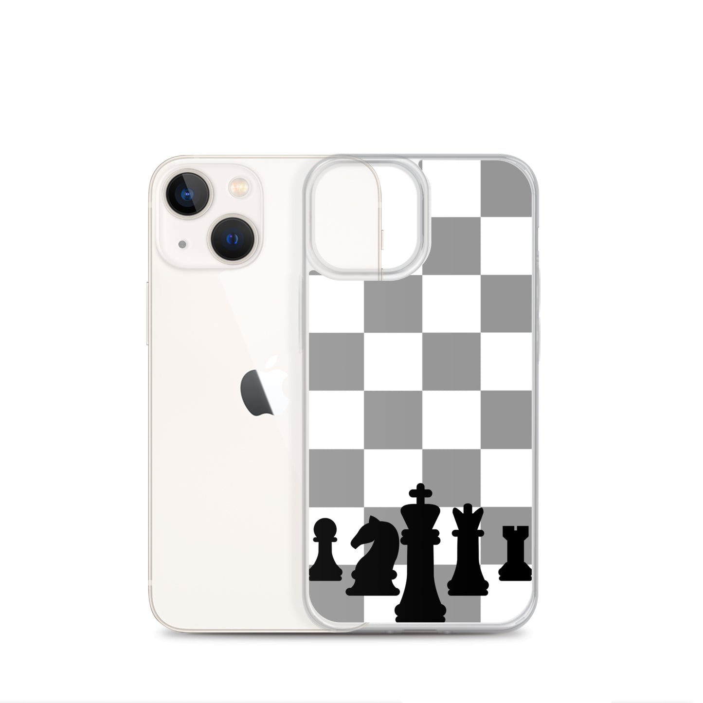Chess Board with Pieces - Clear Case for iPhone®