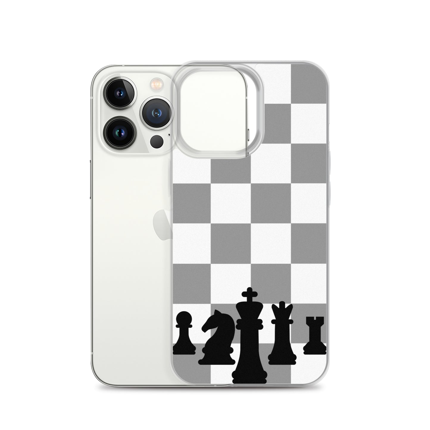 Chess Board with Pieces - Clear Case for iPhone®
