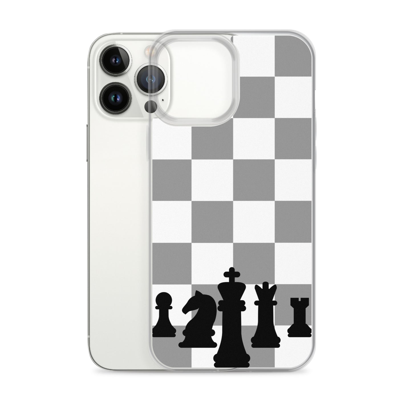Chess Board with Pieces - Clear Case for iPhone®
