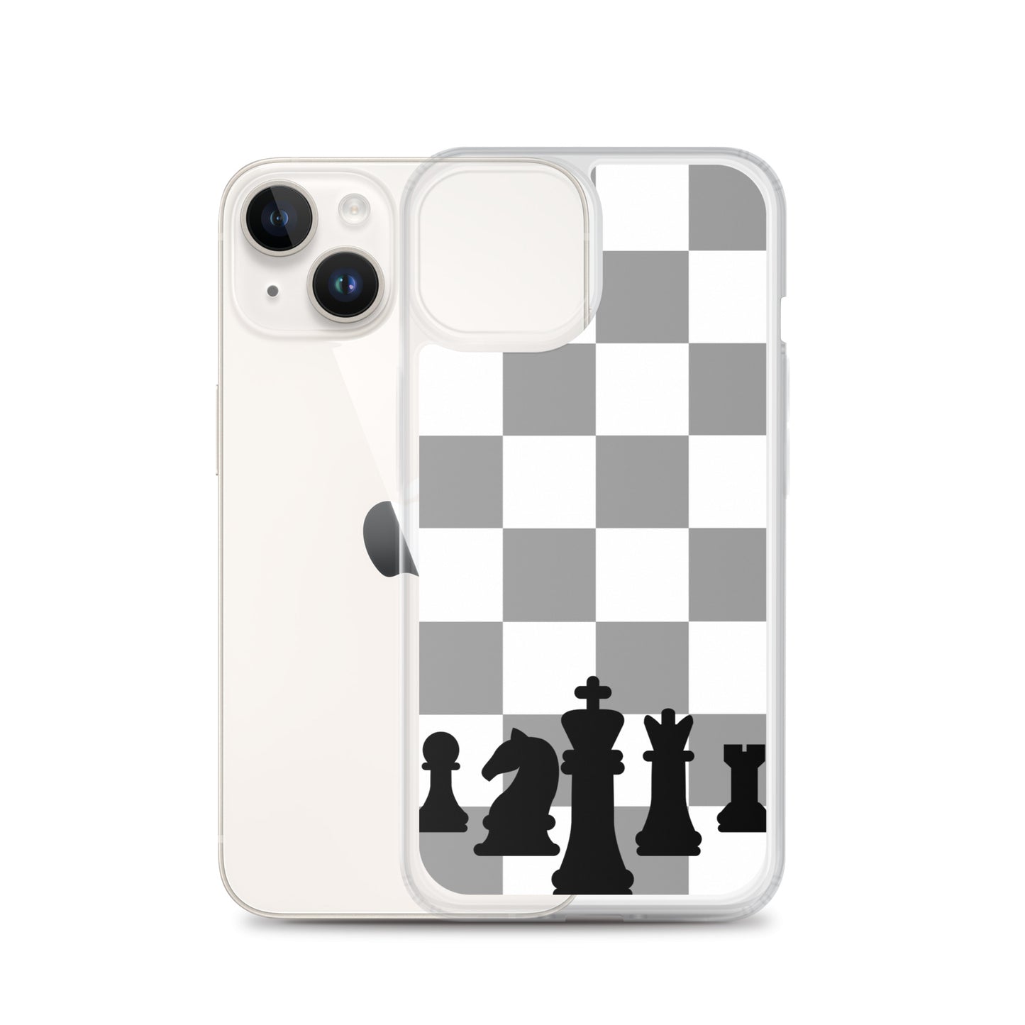 Chess Board with Pieces - Clear Case for iPhone®