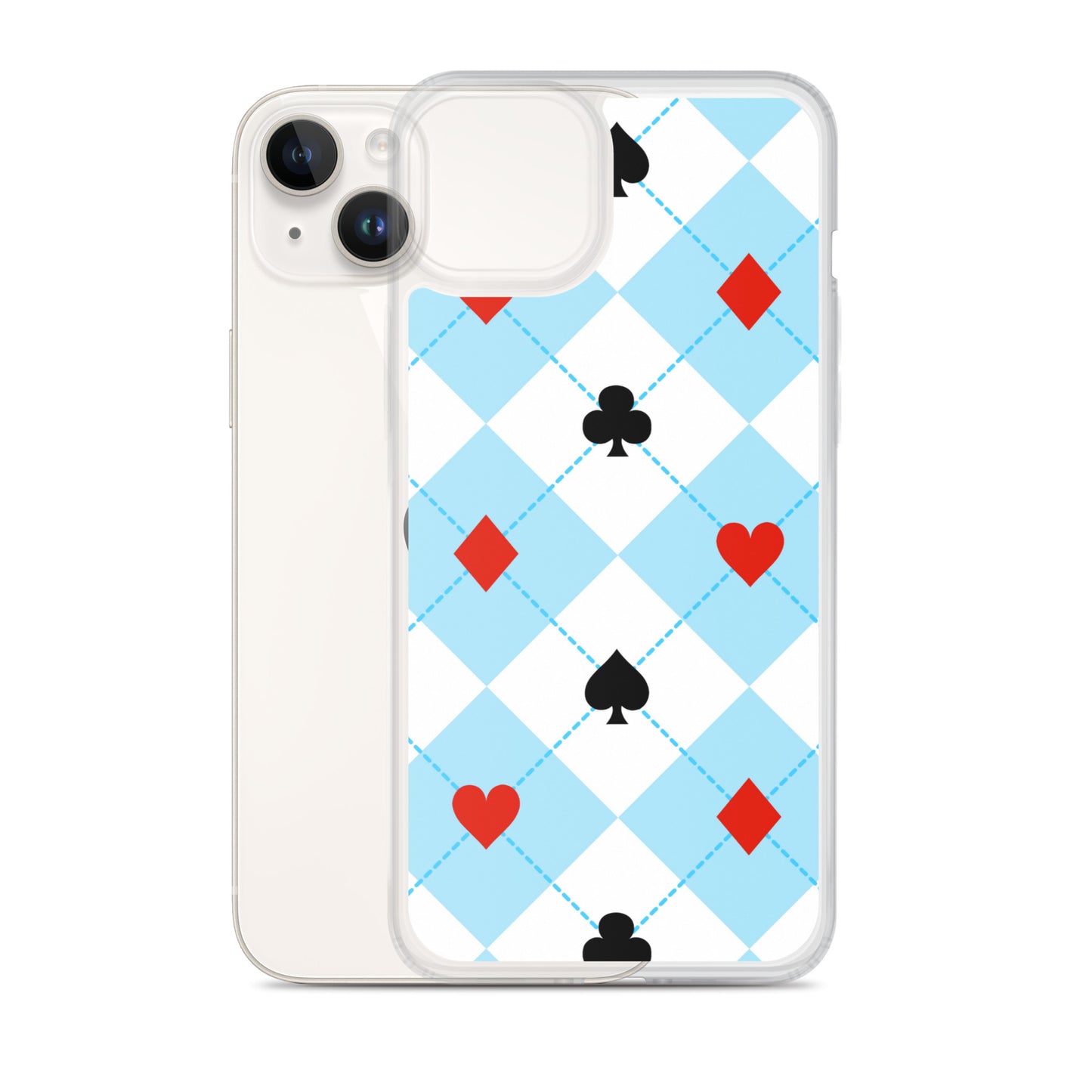Deck of Cards Suites - Clear Case for iPhone®