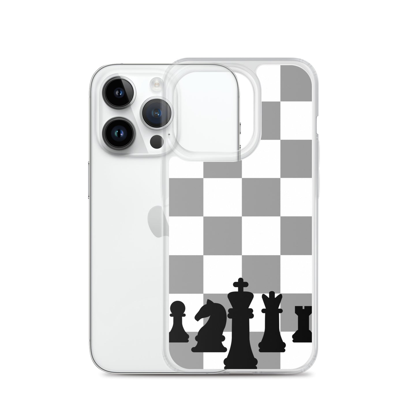 Chess Board with Pieces - Clear Case for iPhone®