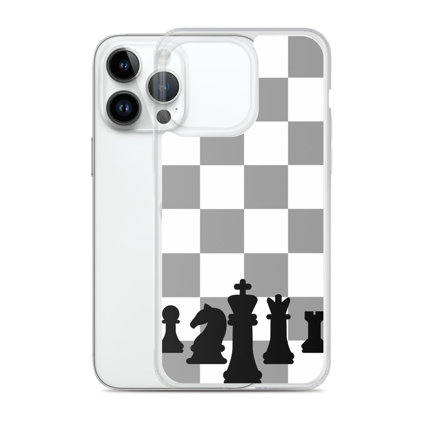 Chess Board with Pieces - Clear Case for iPhone®
