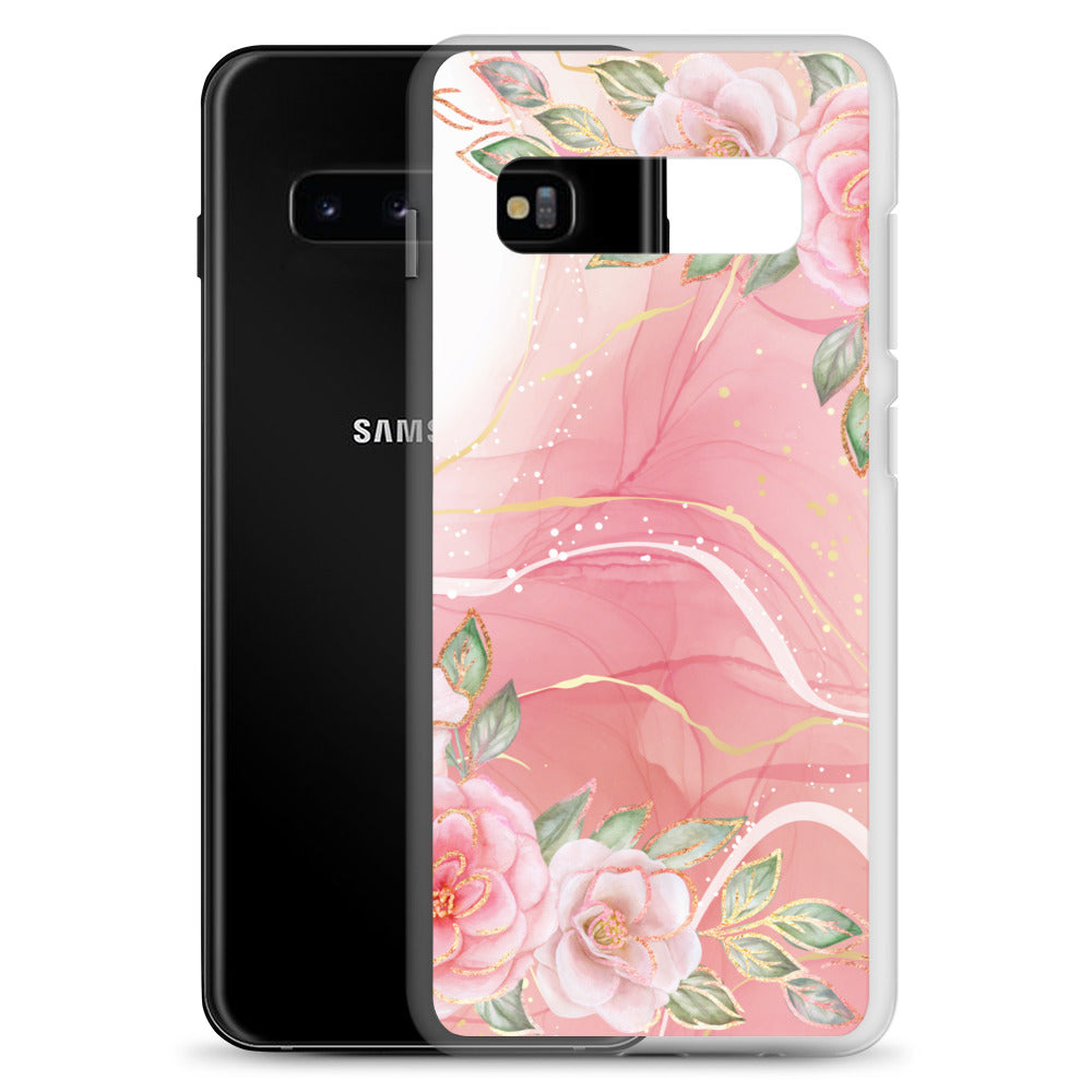 Malia's Pink Roses - Clear Case for Samsung®