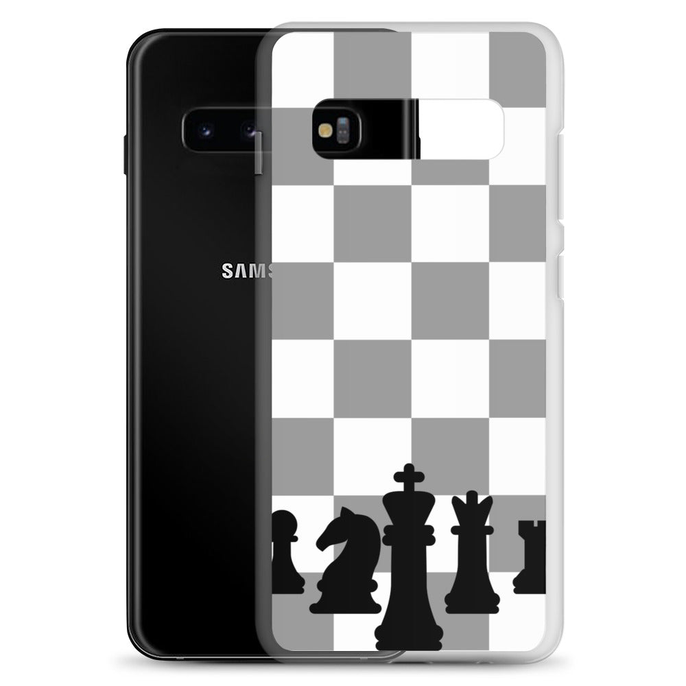 Chess Board with Chess Pieces - Clear Case for Samsung®