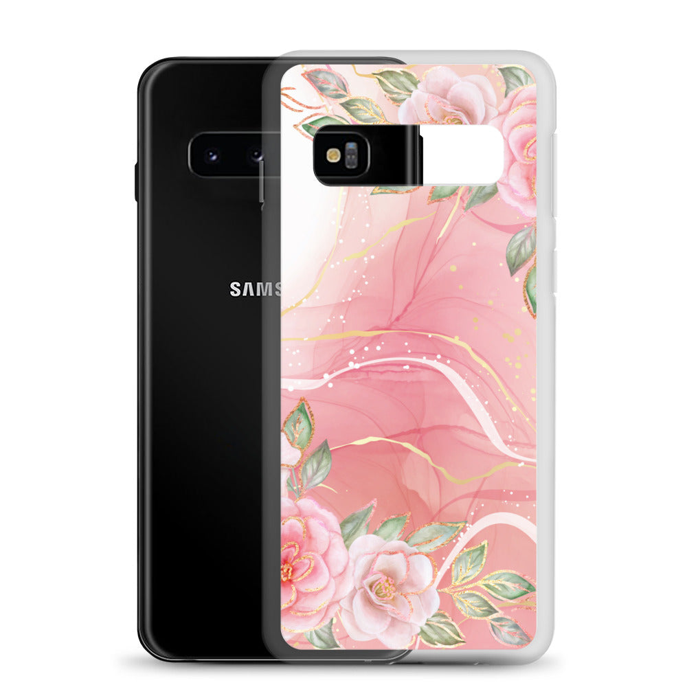 Malia's Pink Roses - Clear Case for Samsung®