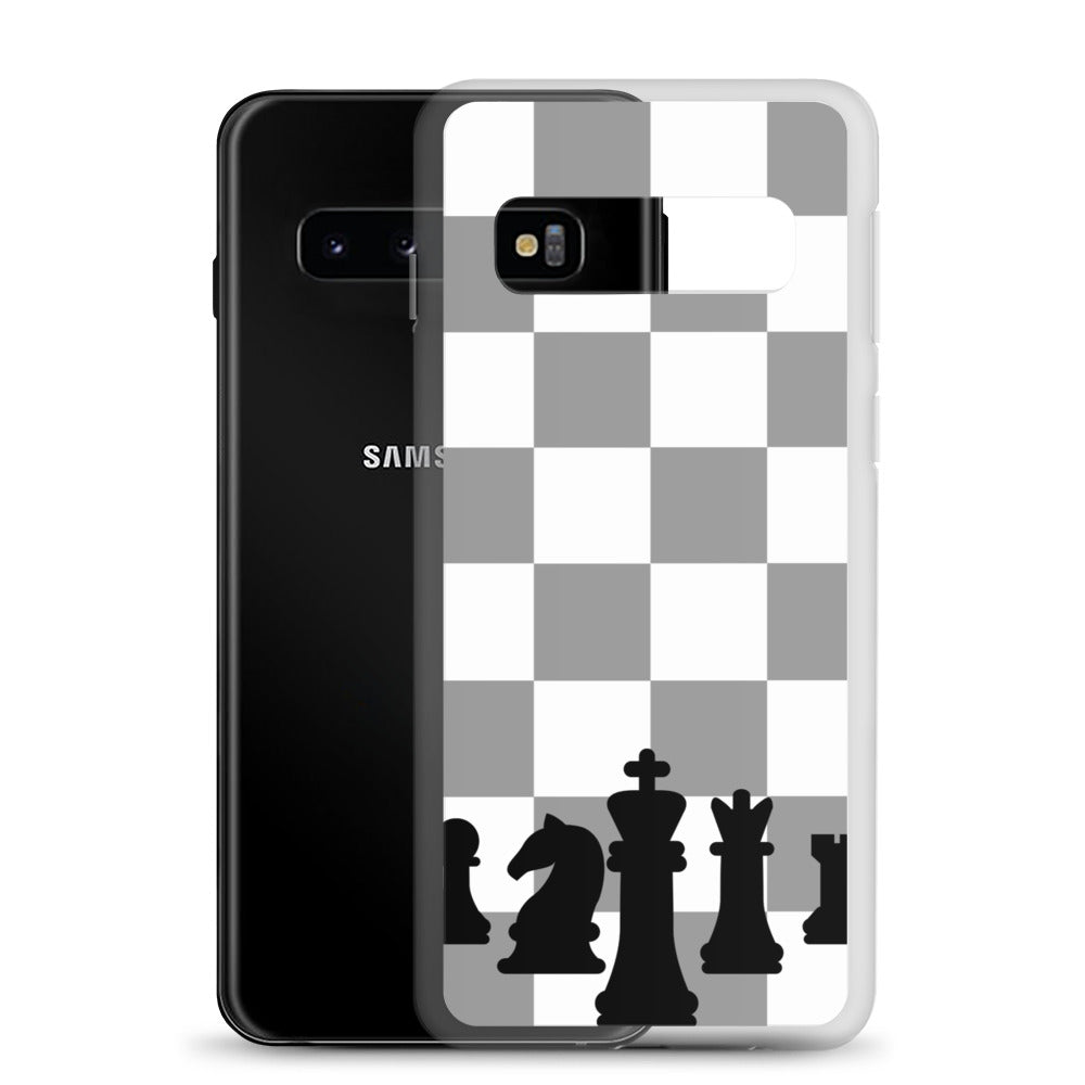 Chess Board with Chess Pieces - Clear Case for Samsung®