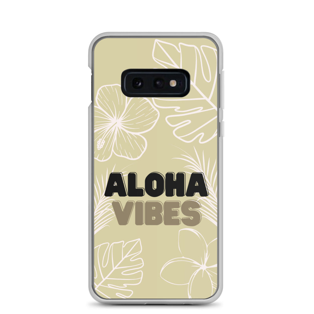 Aloha Vibes, Beige - Clear Case for Samsung®