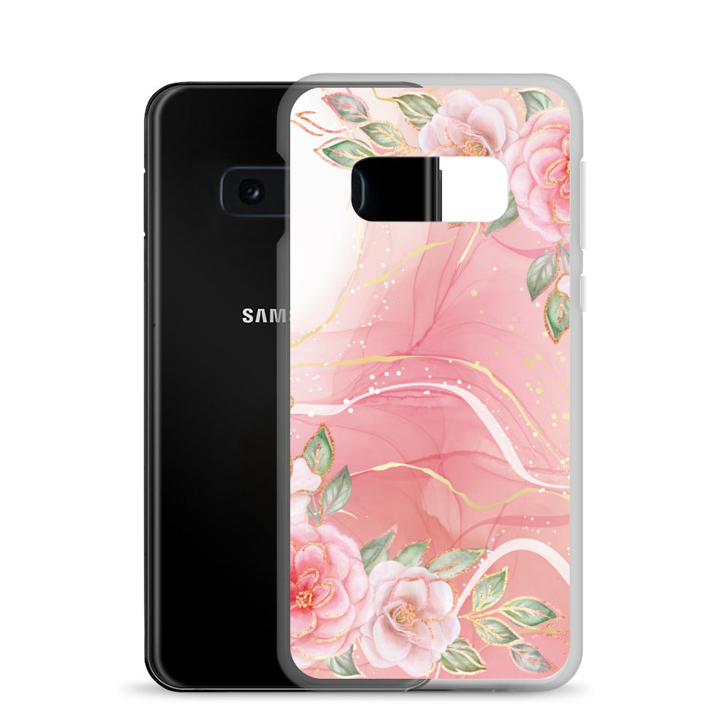 Malia's Pink Roses - Clear Case for Samsung®