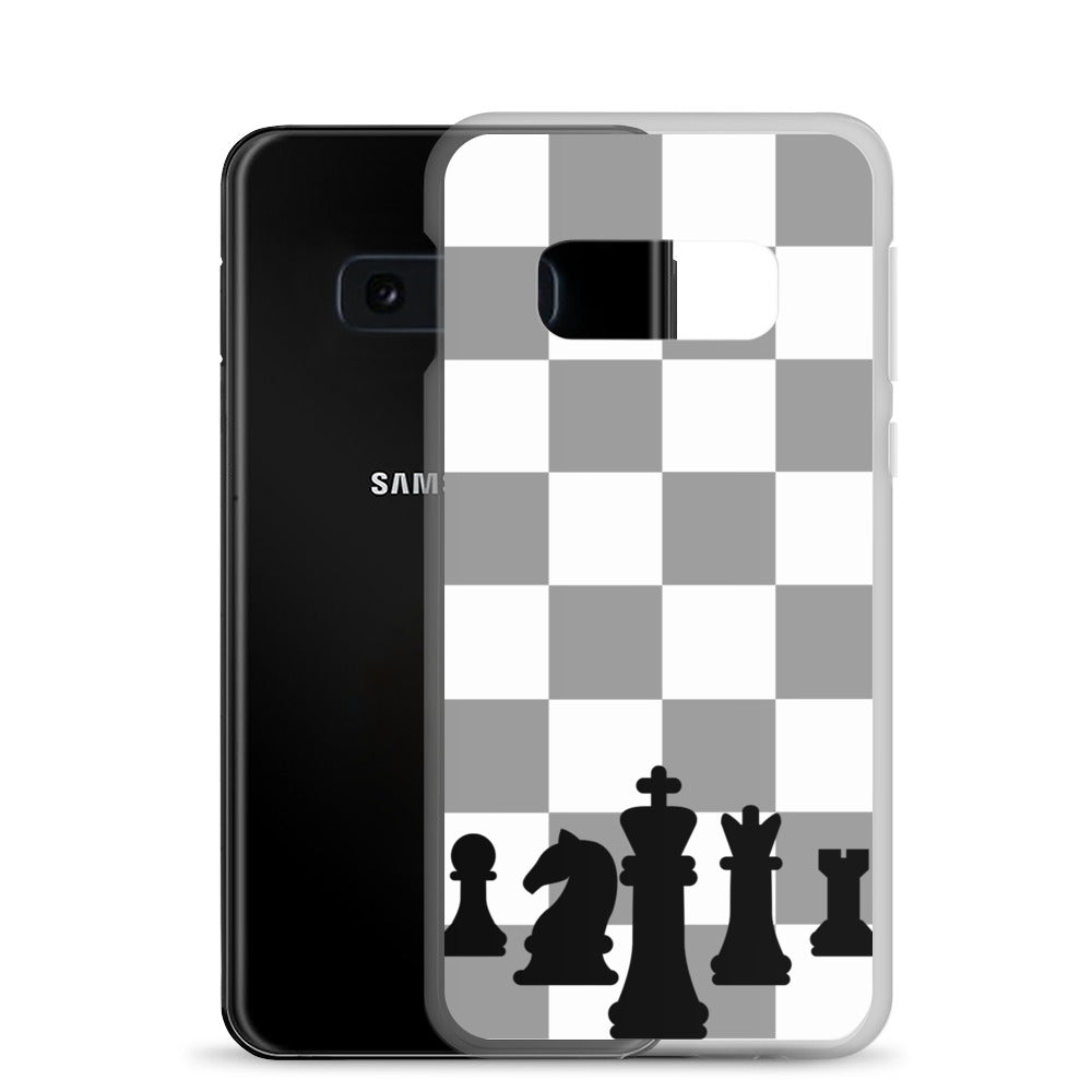Chess Board with Chess Pieces - Clear Case for Samsung®