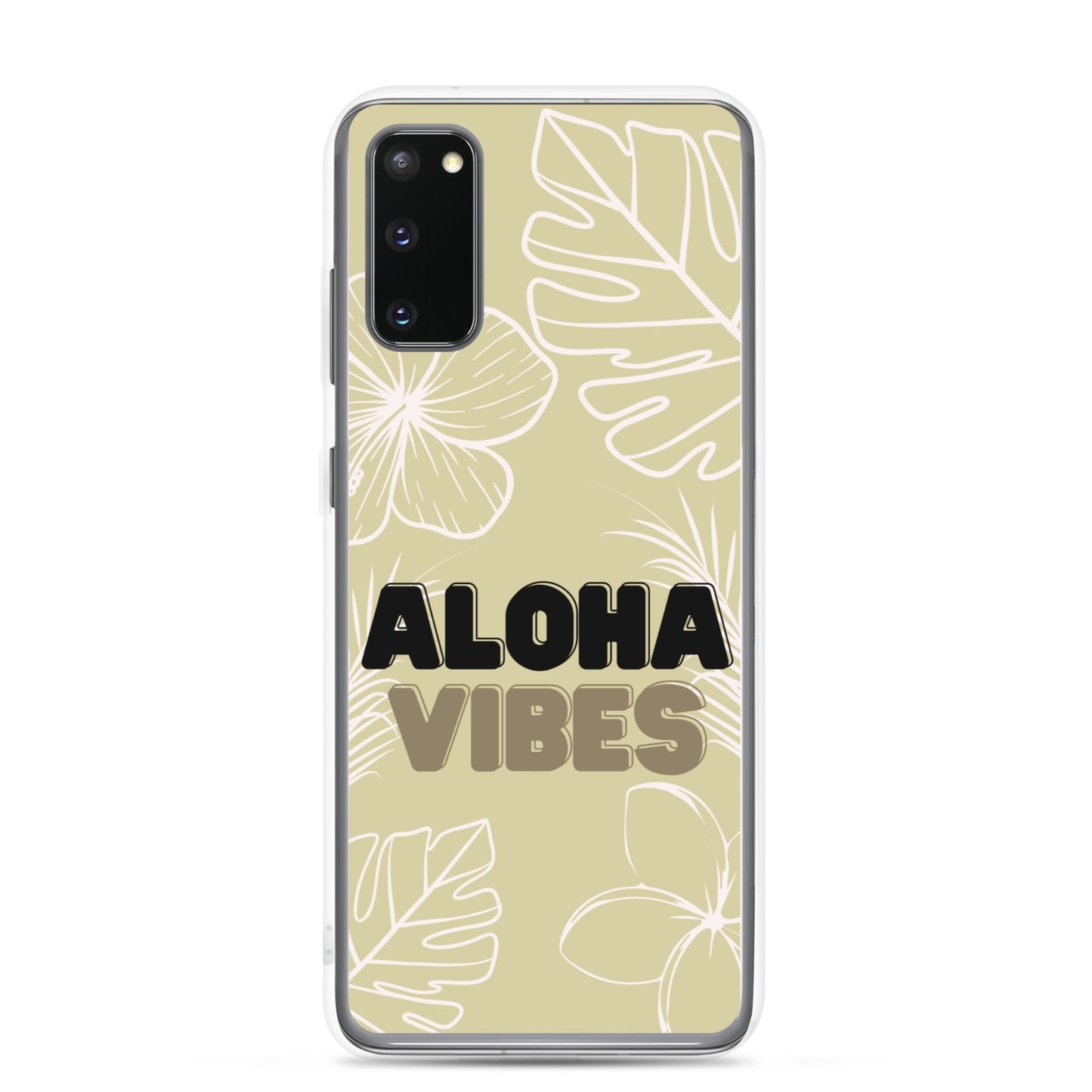 Aloha Vibes, Beige - Clear Case for Samsung®