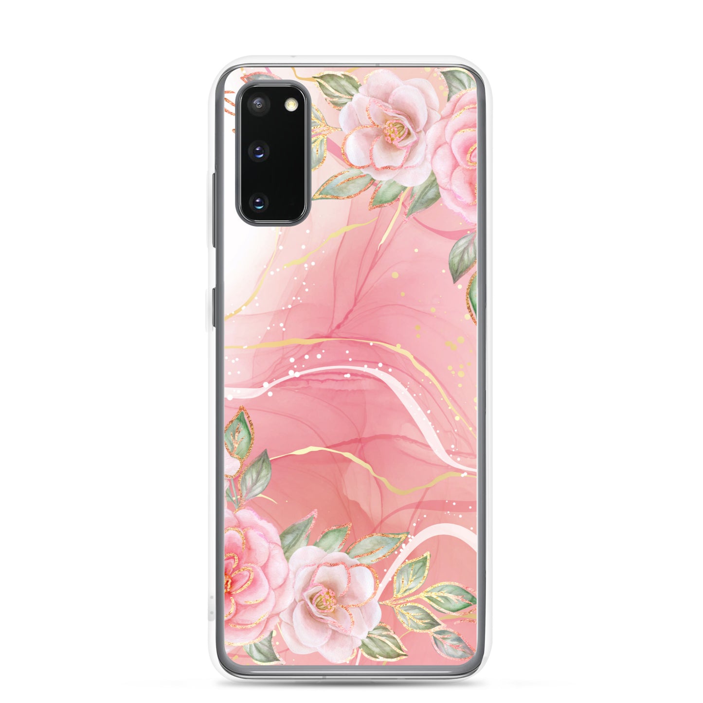 Malia's Pink Roses - Clear Case for Samsung®
