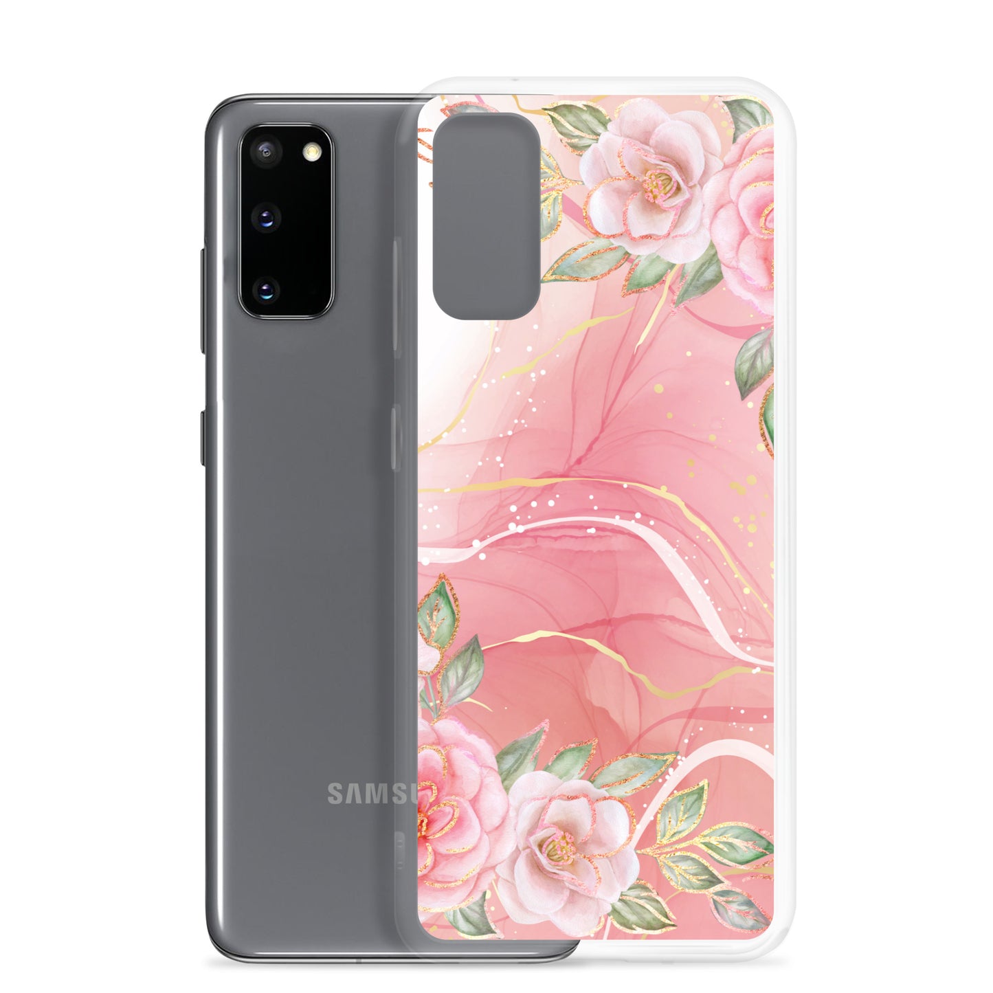 Malia's Pink Roses - Clear Case for Samsung®