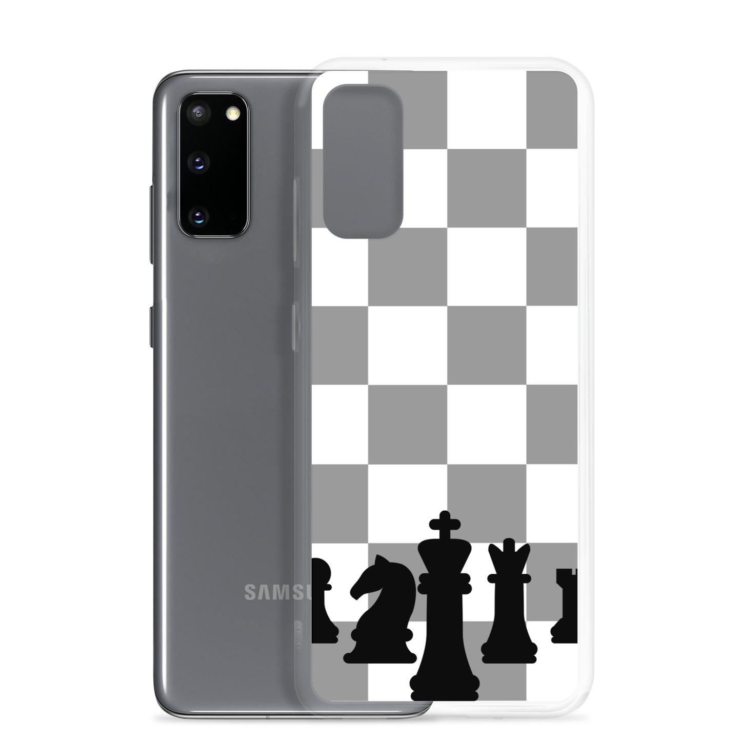 Chess Board with Chess Pieces - Clear Case for Samsung®