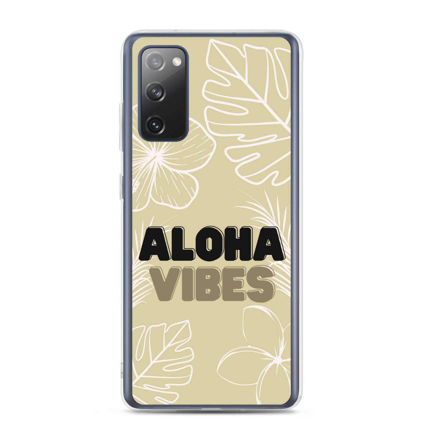 Aloha Vibes, Beige - Clear Case for Samsung®