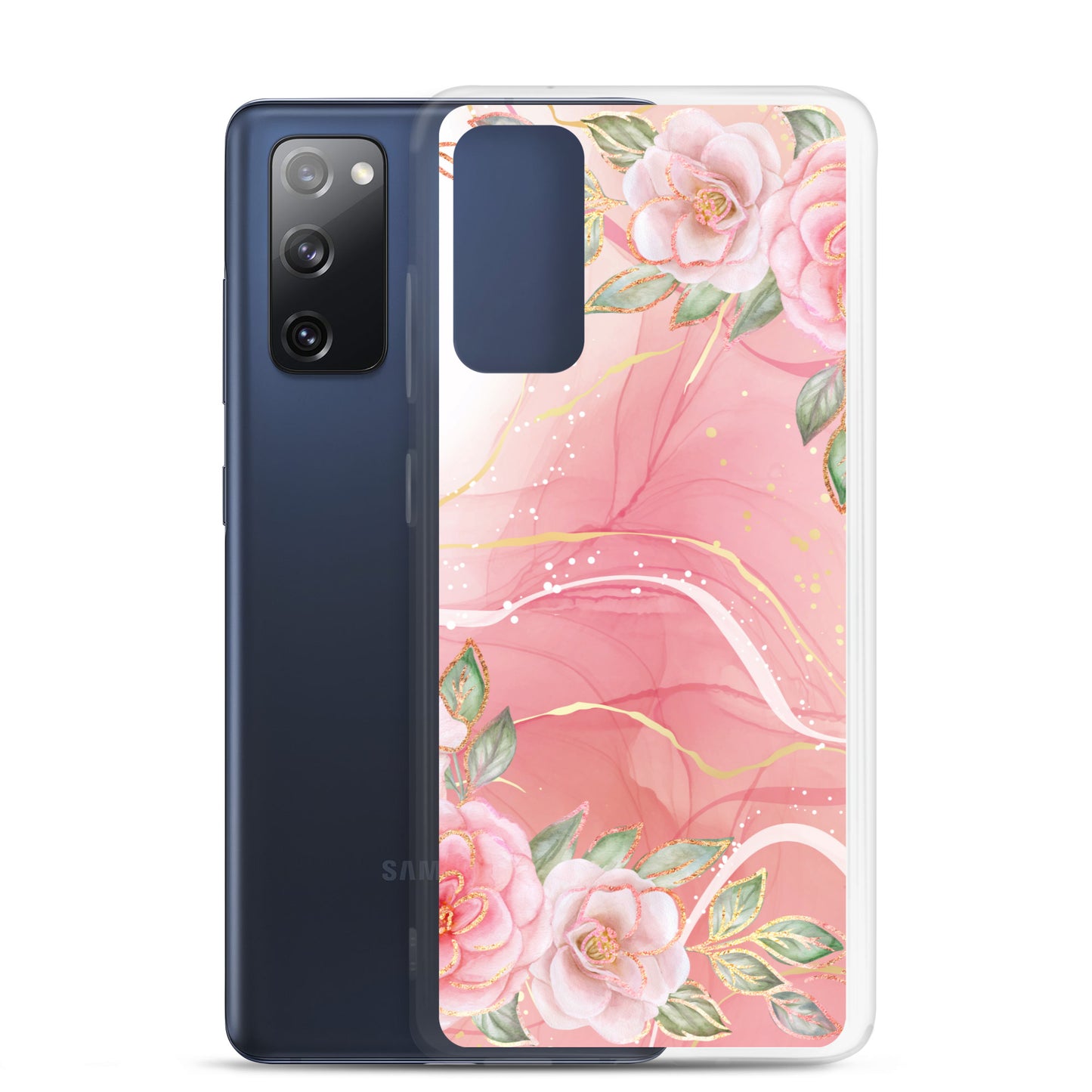 Malia's Pink Roses - Clear Case for Samsung®