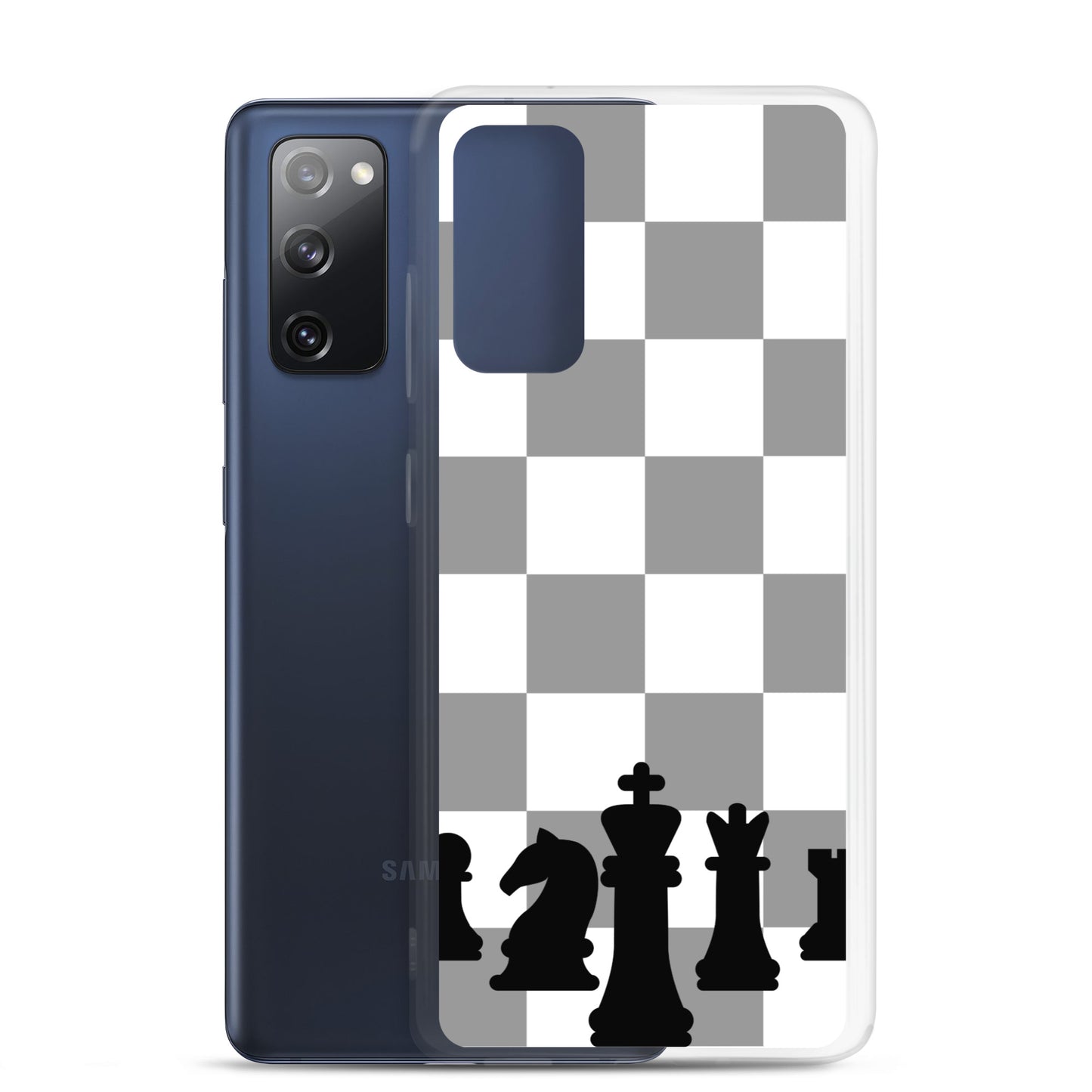 Chess Board with Chess Pieces - Clear Case for Samsung®