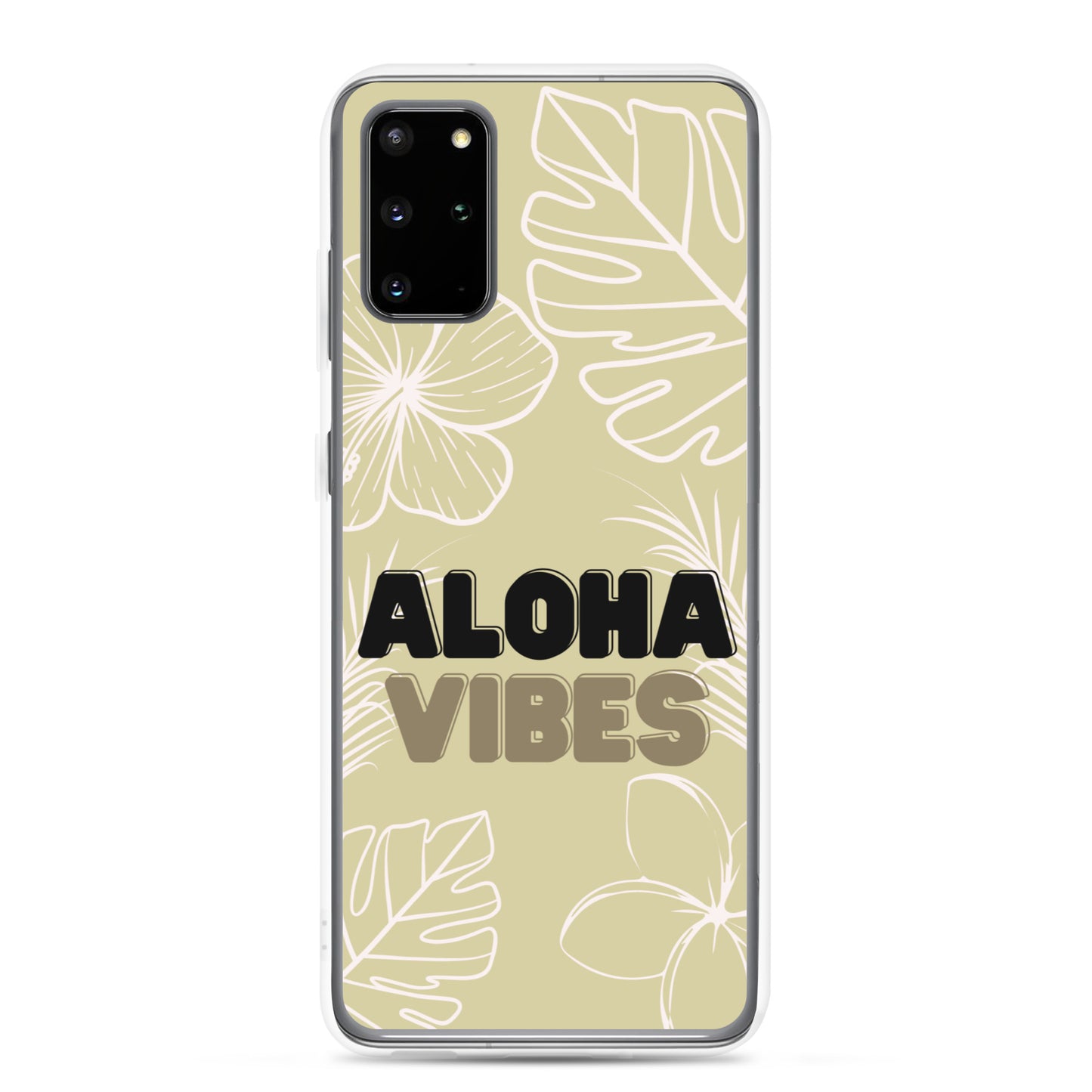 Aloha Vibes, Beige - Clear Case for Samsung®