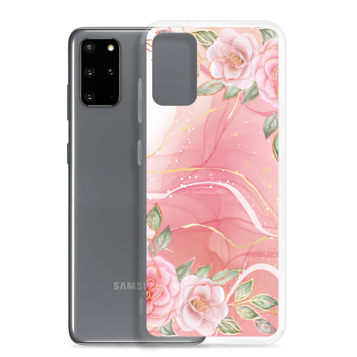 Malia's Pink Roses - Clear Case for Samsung®