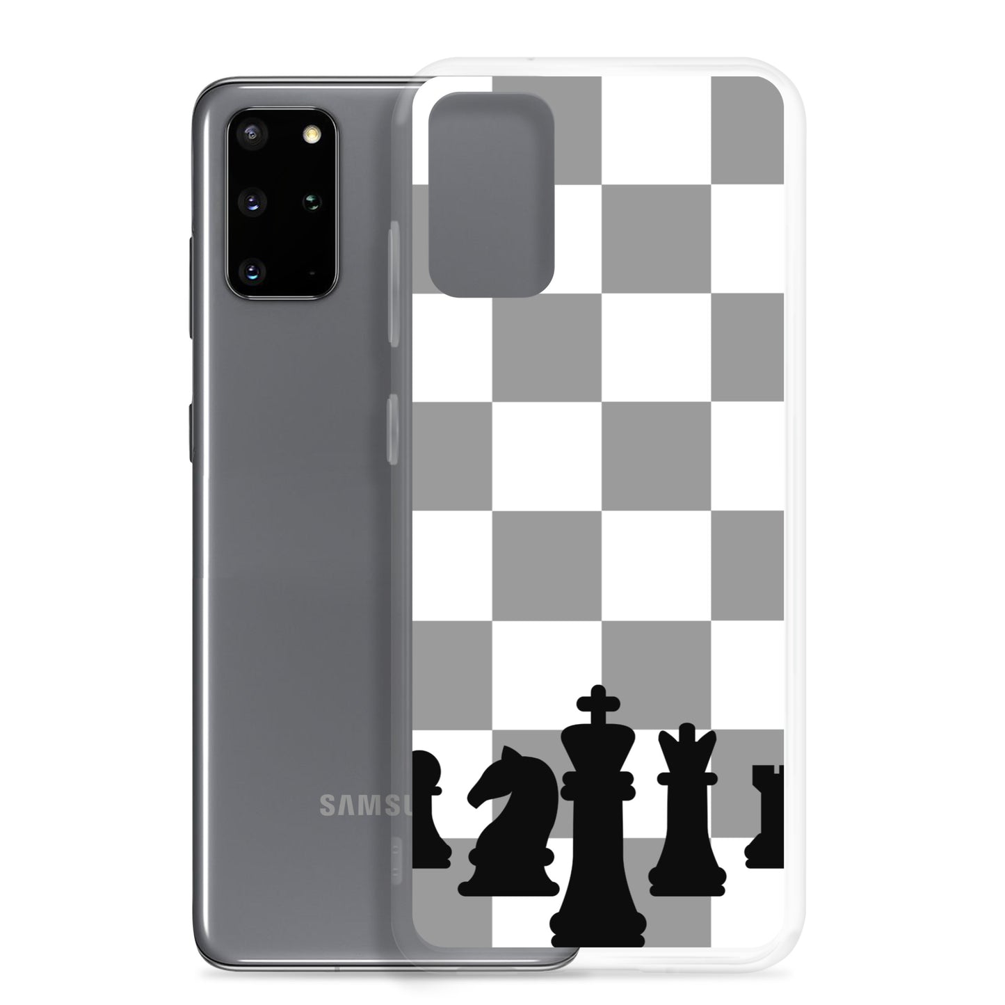 Chess Board with Chess Pieces - Clear Case for Samsung®