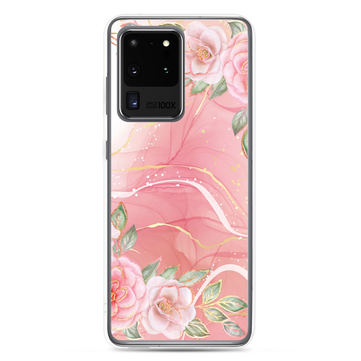 Malia's Pink Roses - Clear Case for Samsung®
