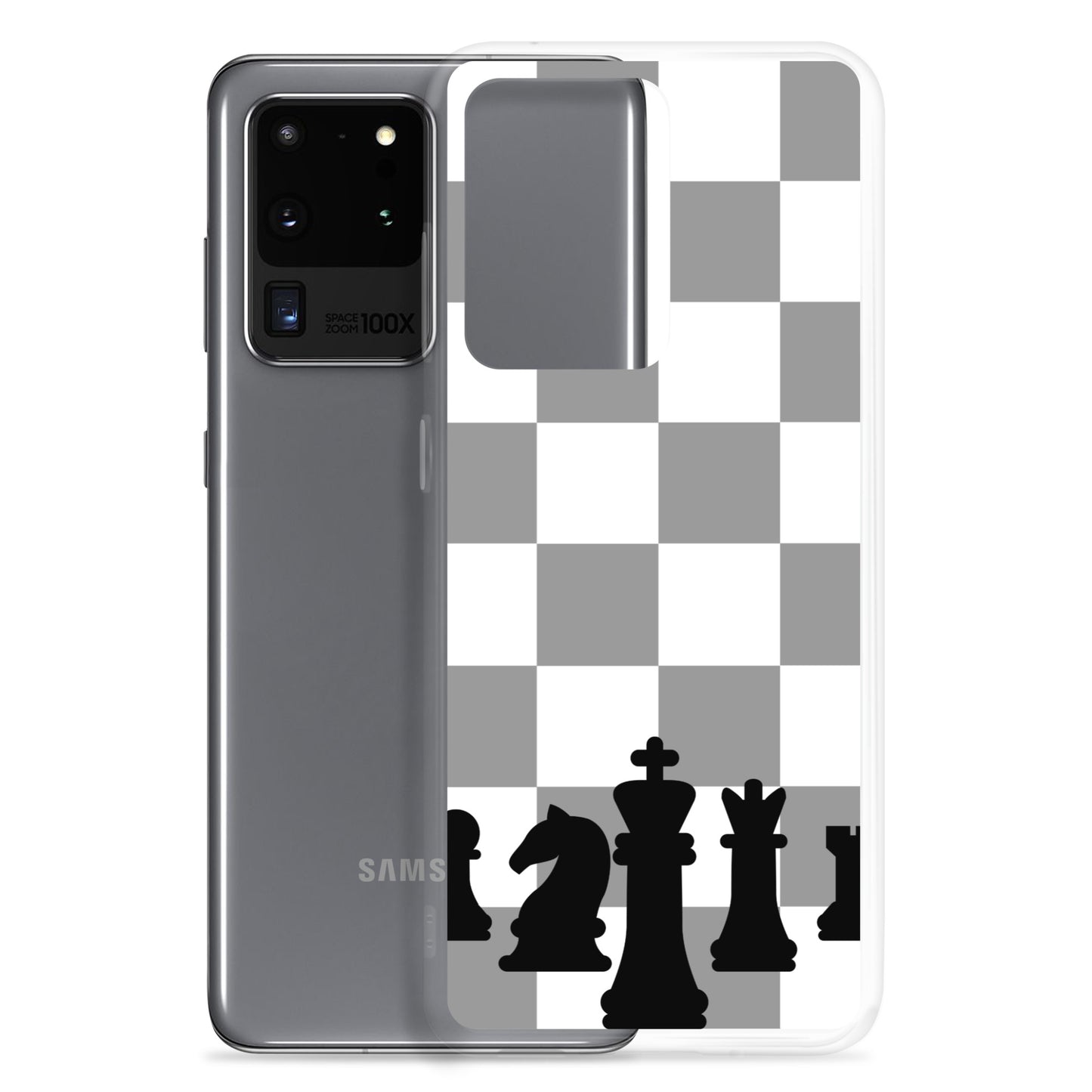 Chess Board with Chess Pieces - Clear Case for Samsung®