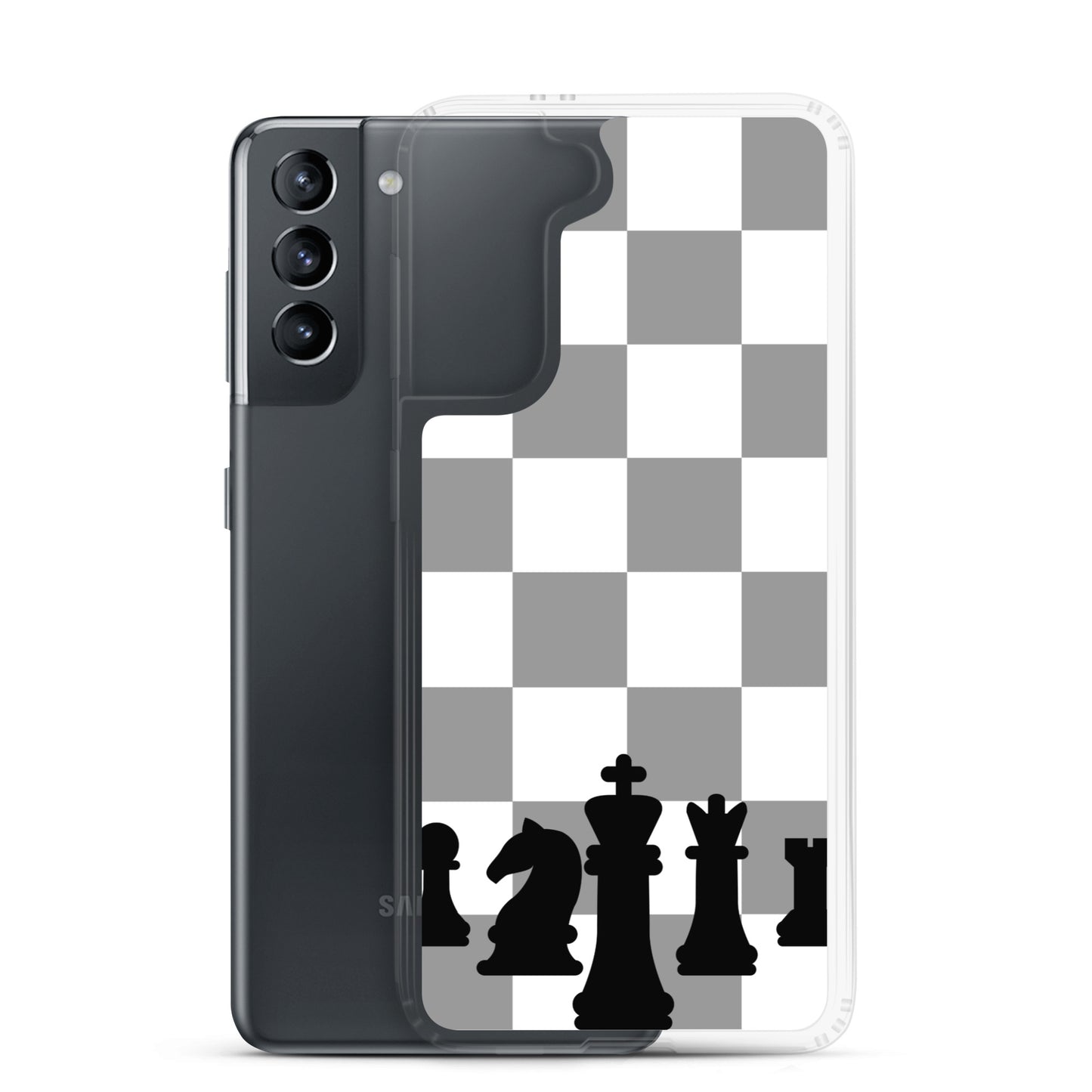 Chess Board with Chess Pieces - Clear Case for Samsung®