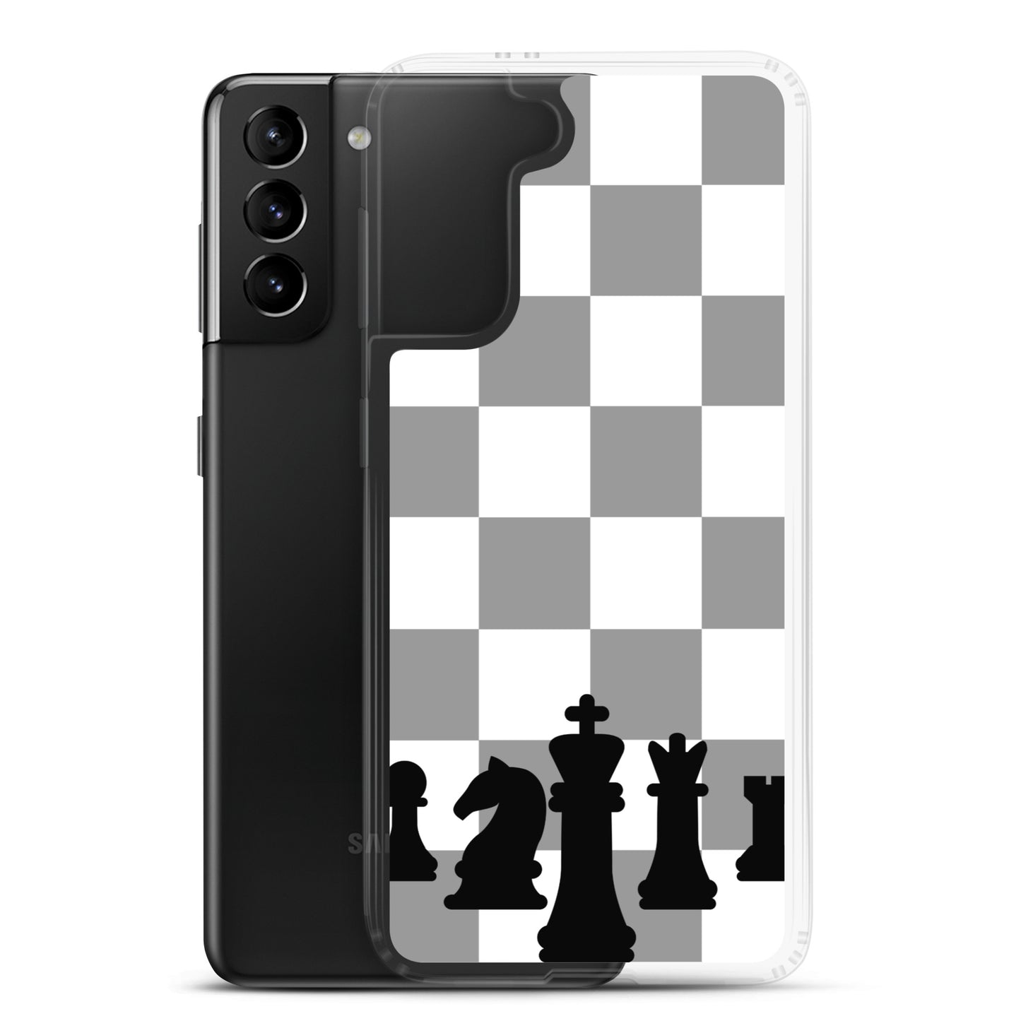 Chess Board with Chess Pieces - Clear Case for Samsung®