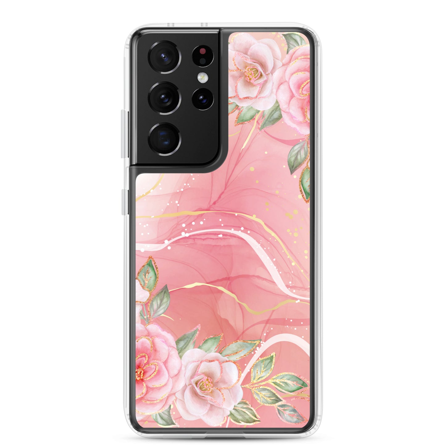 Malia's Pink Roses - Clear Case for Samsung®