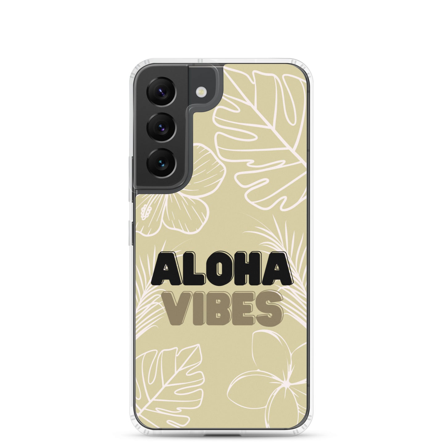 Aloha Vibes, Beige - Clear Case for Samsung®