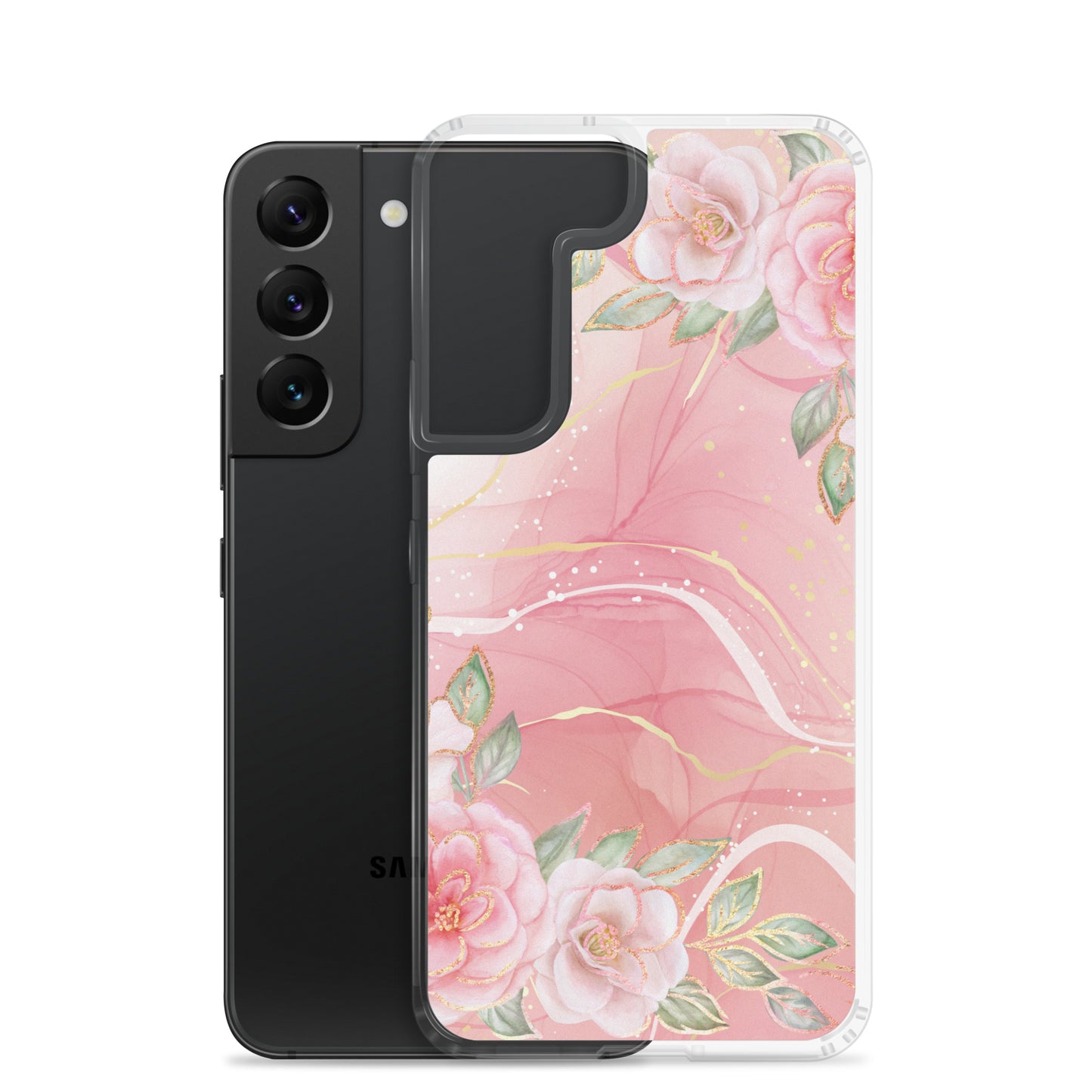 Malia's Pink Roses - Clear Case for Samsung®