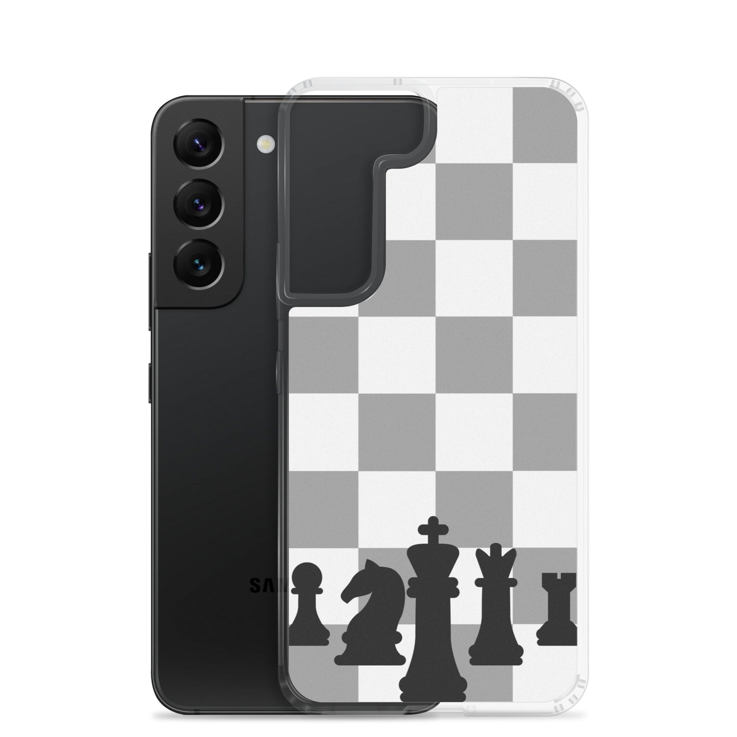 Chess Board with Chess Pieces - Clear Case for Samsung®