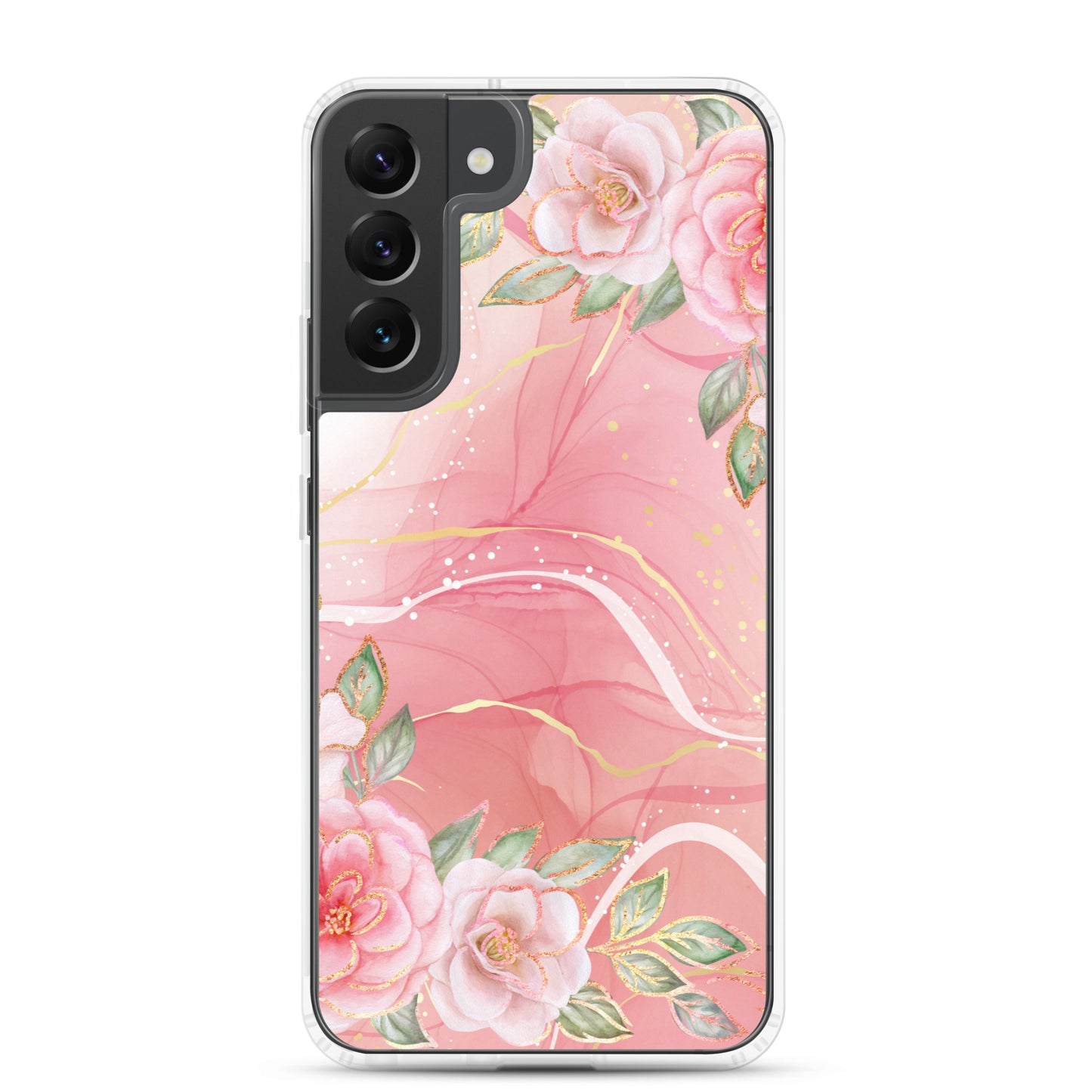 Malia's Pink Roses - Clear Case for Samsung®
