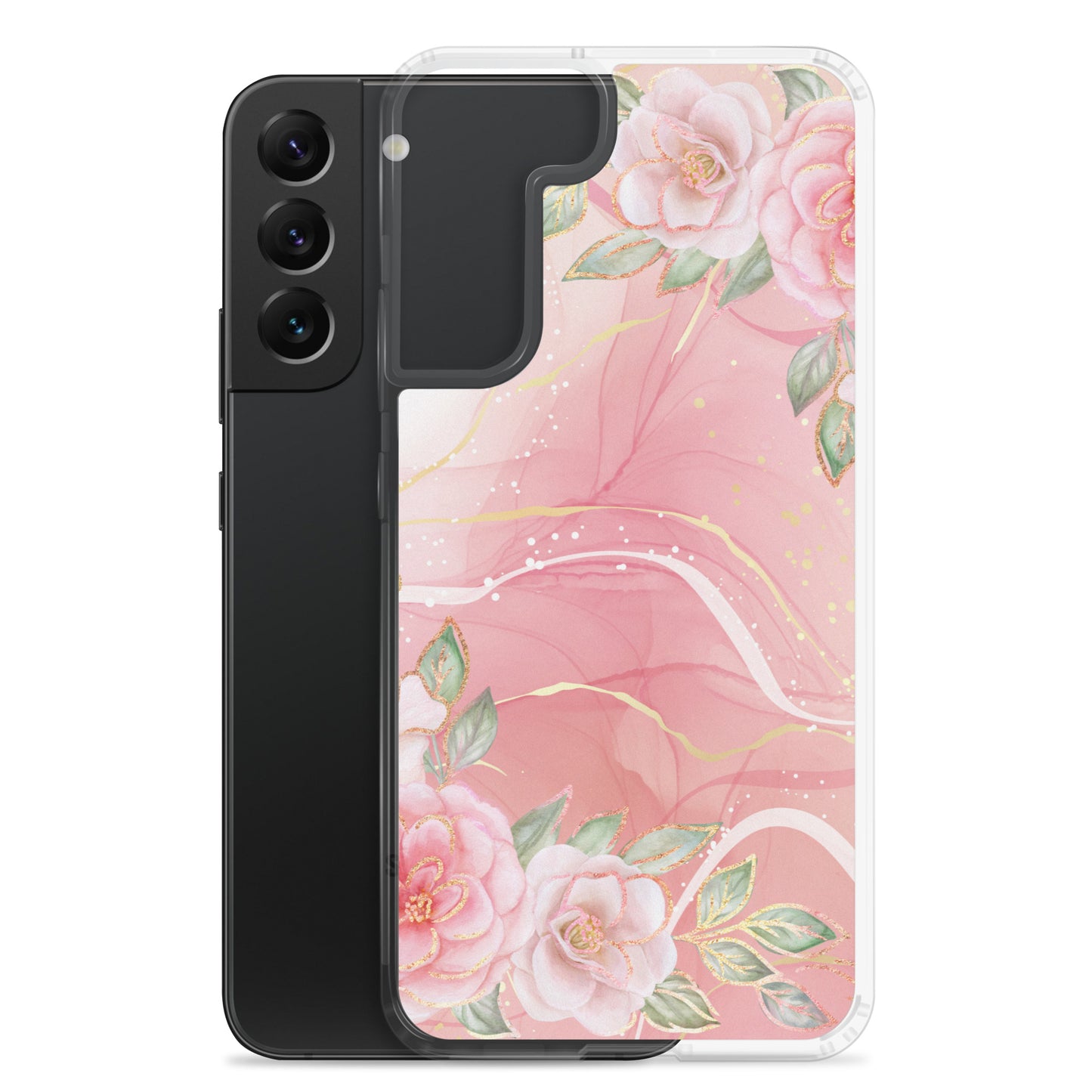 Malia's Pink Roses - Clear Case for Samsung®