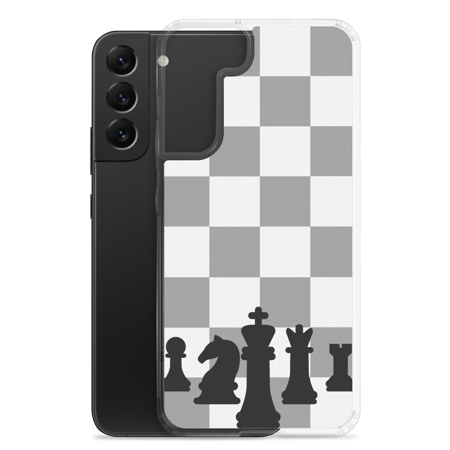 Chess Board with Chess Pieces - Clear Case for Samsung®
