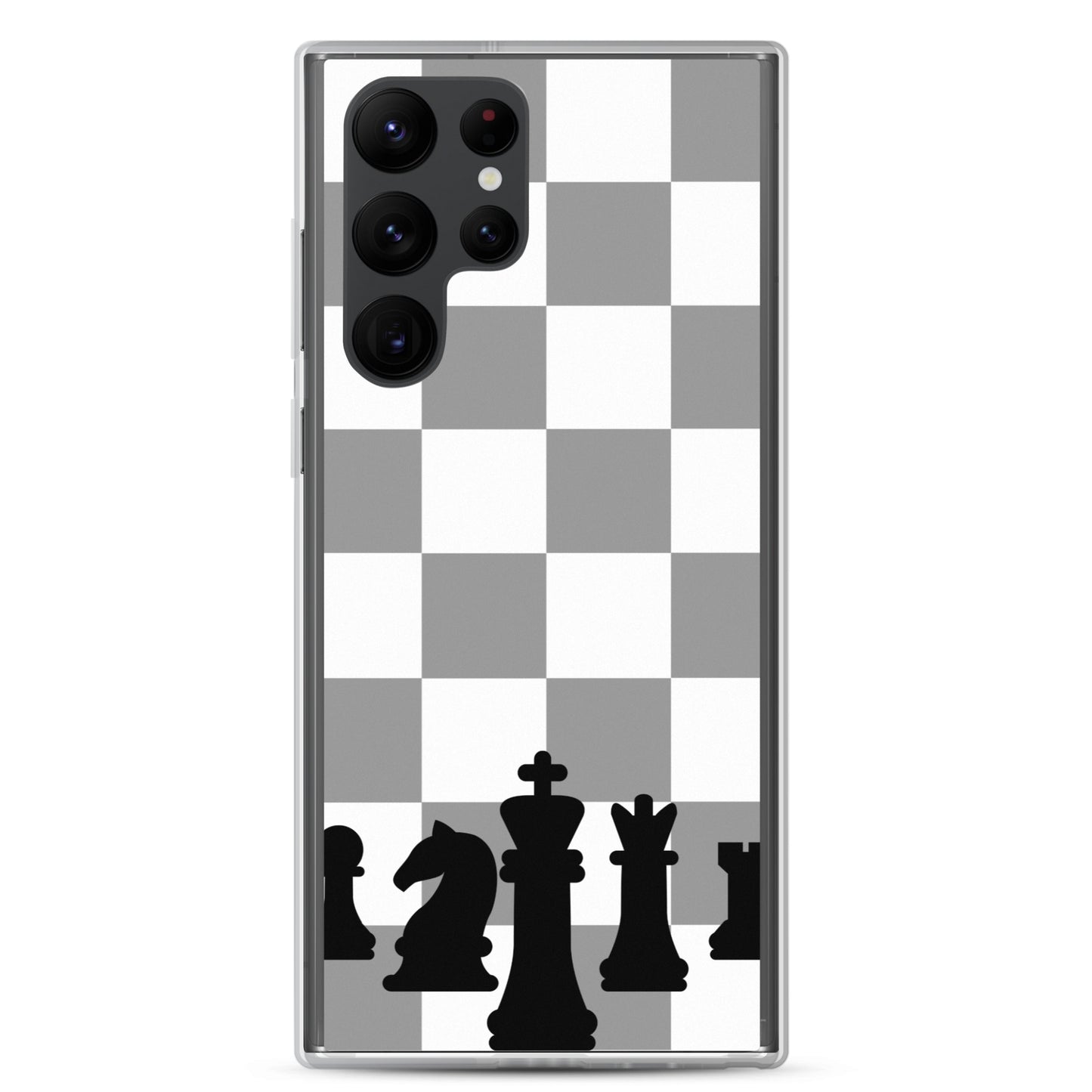 Chess Board with Chess Pieces - Clear Case for Samsung®