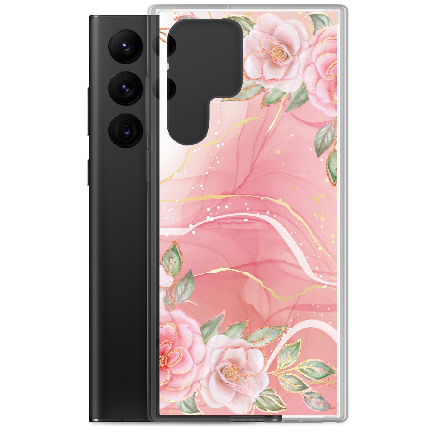 Malia's Pink Roses - Clear Case for Samsung®