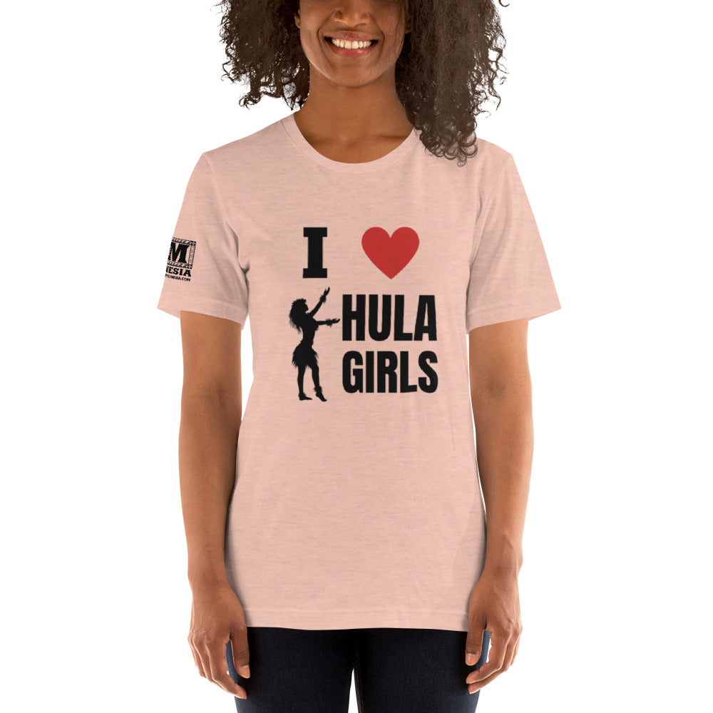 I Love Hula Girls Unisex t-shirt