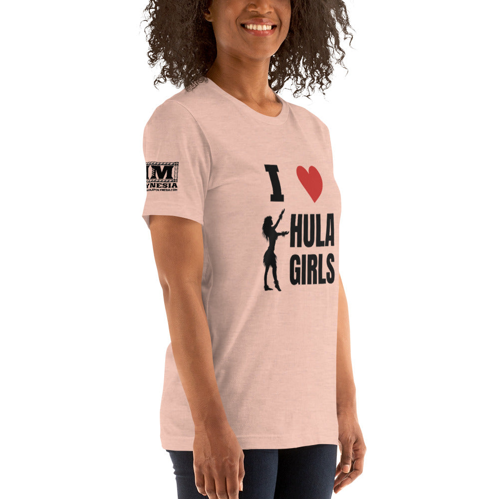 I Love Hula Girls Unisex t-shirt