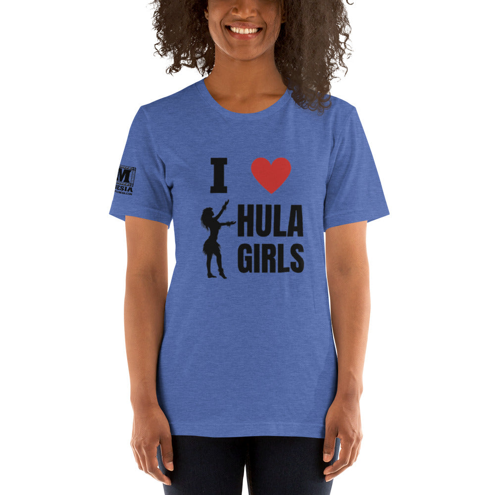 I Love Hula Girls Unisex t-shirt