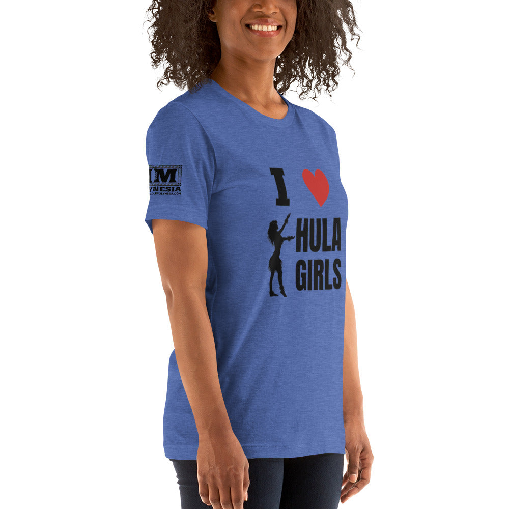 I Love Hula Girls Unisex t-shirt
