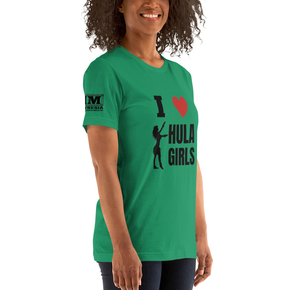 I Love Hula Girls Unisex t-shirt