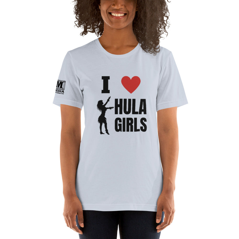I Love Hula Girls Unisex t-shirt