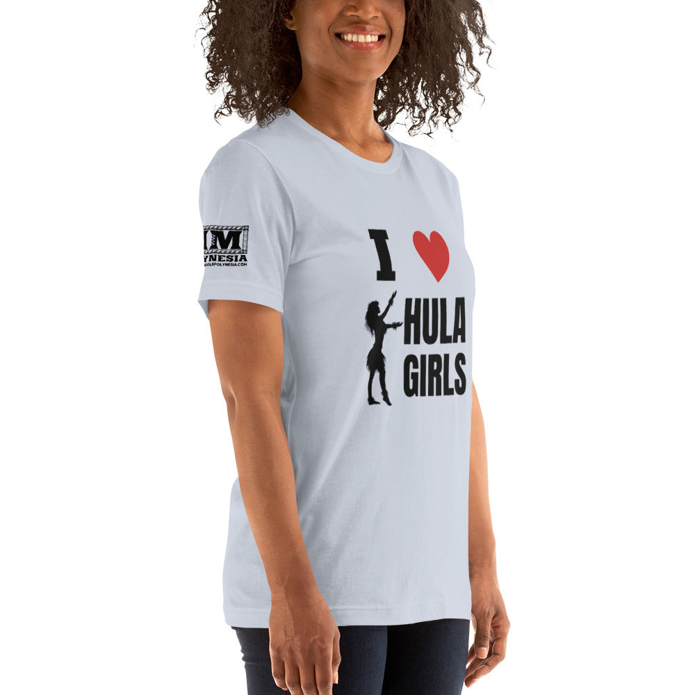 I Love Hula Girls Unisex t-shirt