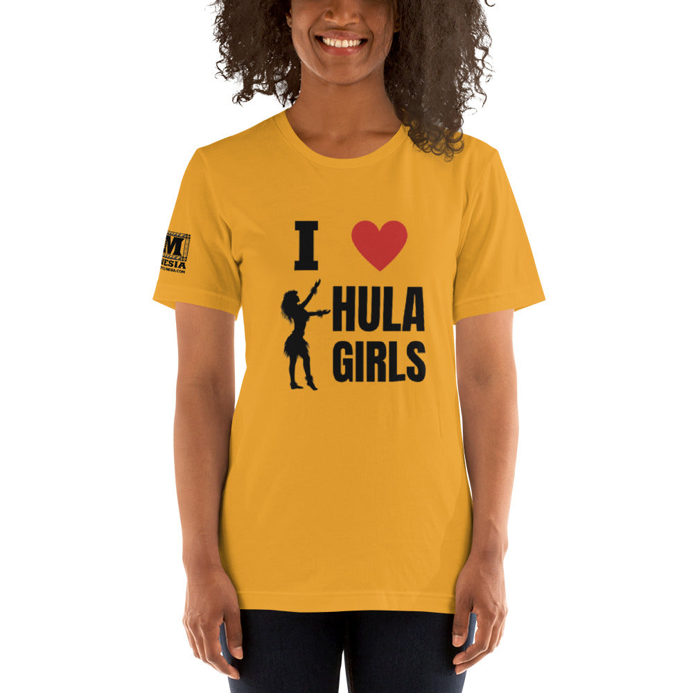 I Love Hula Girls Unisex t-shirt