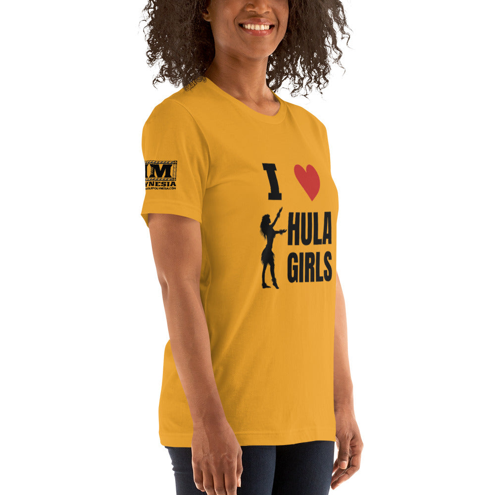 I Love Hula Girls Unisex t-shirt