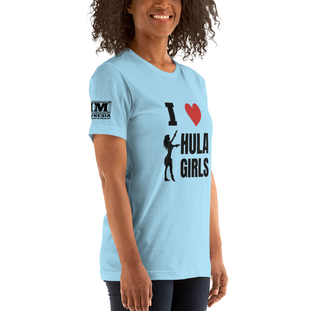 I Love Hula Girls Unisex t-shirt